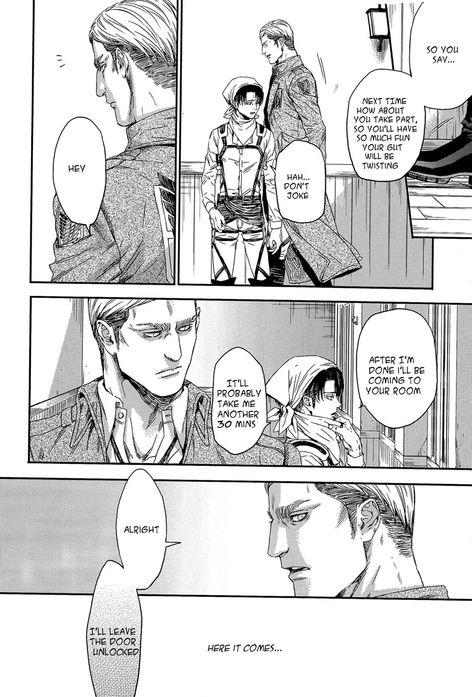 Shingeki no Kyojin - Shizuka na Yoru (Doujinshi) 第4页