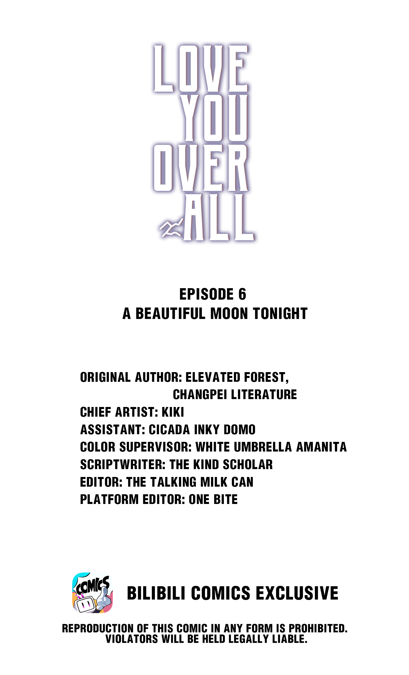 Love You Over All A Beautiful Moon Tonight 第1页