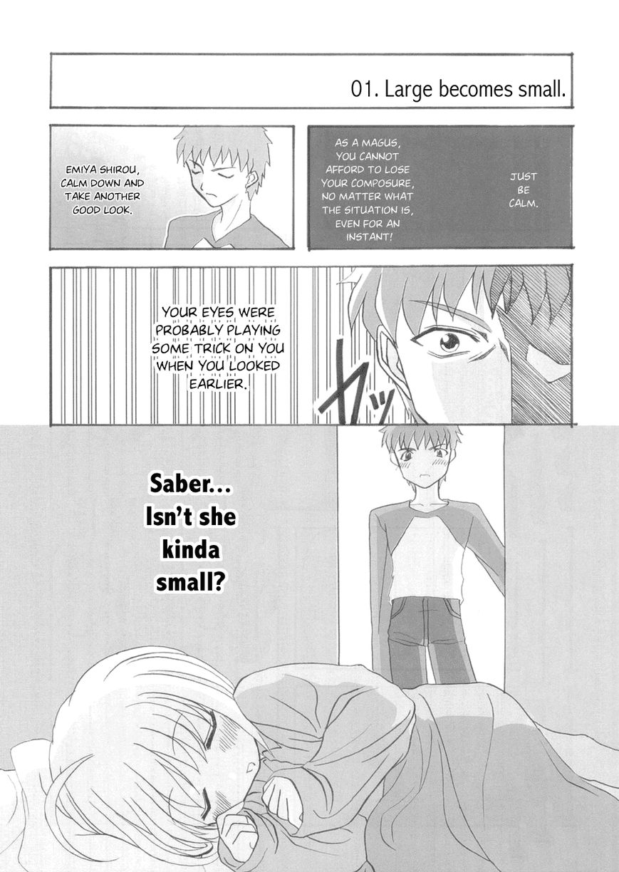 Fate/stay night - Did she become smaller!? (Doujinshi) 第4页