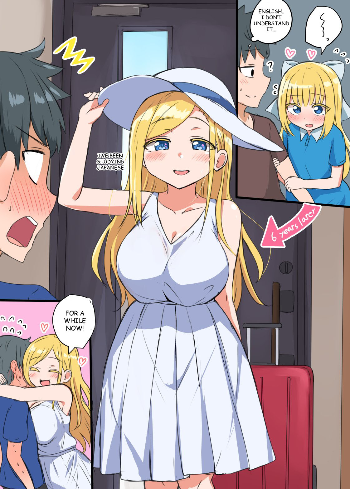 Kinpatsu no osananajimi ga seicho shite sunen-buri ni ai ni kita hanashi 第1页