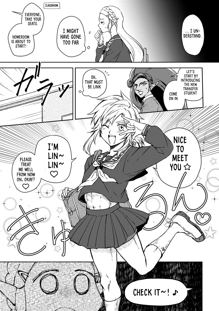 The Legend of Zelda Breath of the Wild - Sailor Uniform Link x Princess Zelda's School Love Comedy 第3页